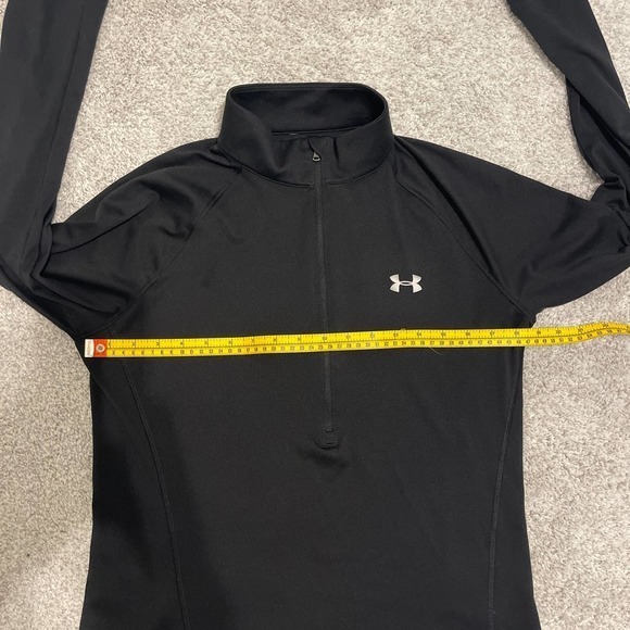 Under Armour Women's Quarter Zip Long Sleeve Pullover Size Large Pre-Owned - Picture 5 of 6